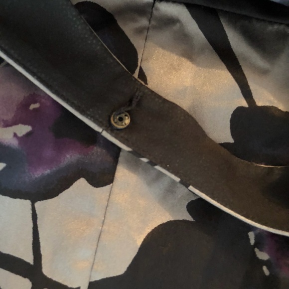 Jones New York silk floral sleeveless dress 12P - Picture 7 of 8